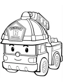Robocar Poli kleurplaat 3